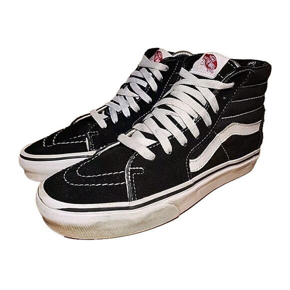 Vans SK8-Hi TC6D Black Suede High Top Lace Up Skateboard Mens Size 6, Womens 7.5 - Picture 3 of 9